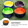 Folding Pet Bowl 1Pc Waterproof Bowl Pet Portable Bowl Foldable Pet Feeding Bowl (Random Color)