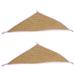 FRCOLOR 2pcs Reptile Pet Triangle Hammock Summer Hanging Bed Cooling Hammock Durable Home Hammock for Dragons Gecko Lizard (28x28cm)