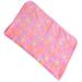 NUOLUX Puppy Blanket Pet Cushion Small Dog Cat Bed Warm Sleep Mat Pet Dog Cat Puppy Kitten Fleece Blanket Paw Cushion (Pink)