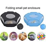 Meijuhuga Pet Tent Portable Small Animal Playpen with Top Cover Easy to Clean Foldable Durable Pet House Pet Supply