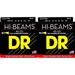 DR Strings MR5-45 Hi-Beam 5-String Bass Guitar Strings Bundle - .045-.125 Medium (2-Pack)