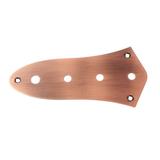 GE101H 4 Hole Jazz Bass Control Plate Aluminium Alloy for Jazz Bass Guitar (Bronze)