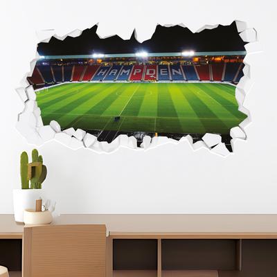 Schottland Hampden Park Stadium kaputter Wandaufkleber – 90 cm Breite x 50 cm Höhe Image