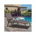 Casart Chaise Lounge Chair Outdoor Adjustable Lounge Recliner for Poolside Garden and Patio