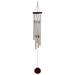 Decorative Windbell 1Pc Decorative Windbell Creative Hanging Wind Chime Pendant Adornment (Silver)