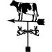 HEMOTON 1 Set of Cow Weathervane Wind Direction Indicator European Style Weather Vane for Roof Garden Patio