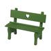 HEMOTON VOSAREA Decorative Mini Wooden Garden Bench Porch Chair Miniature Landscape Ornament for Photo Booth Props Home Decoration (Green)