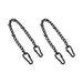 HEMOTON 2Pcs Stainless Steel Swing Chain Hanging Hammock Chair Chain for Indoor Outdoor