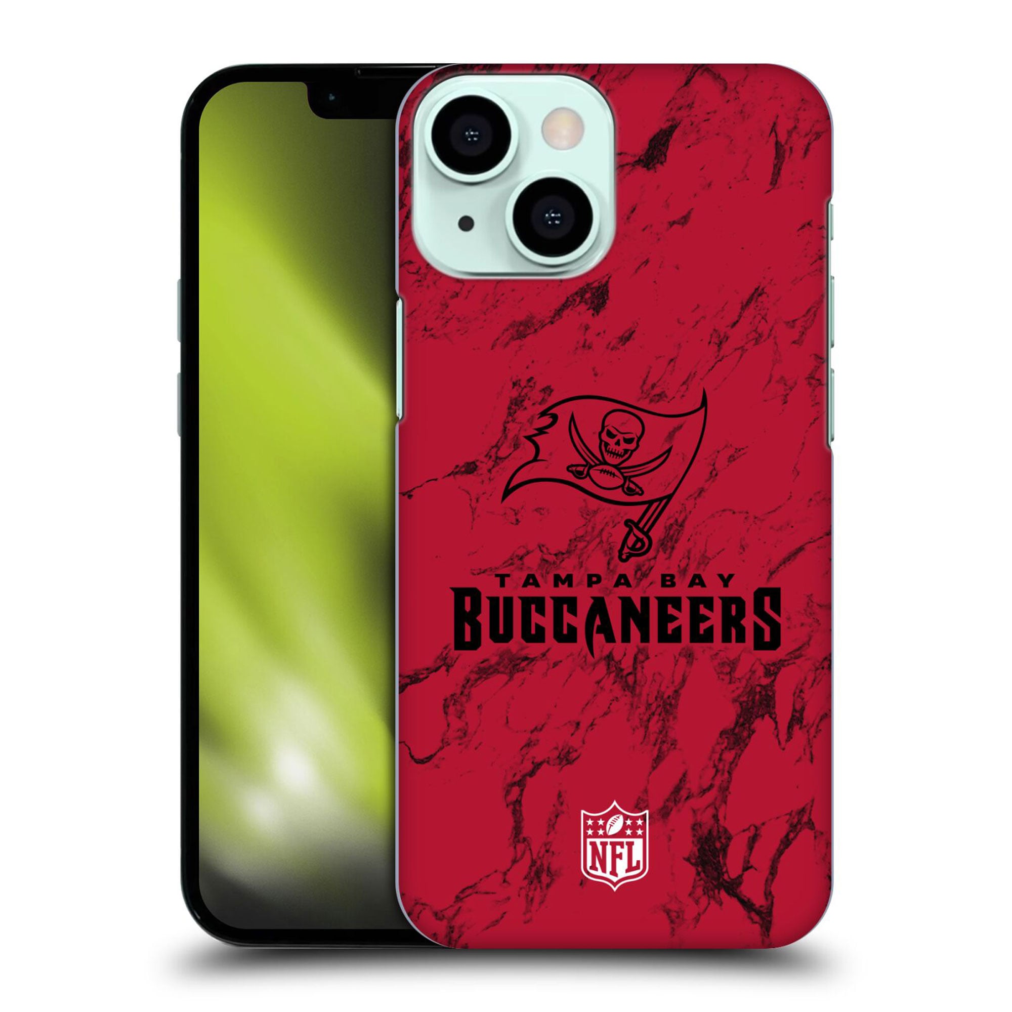 Coque Tampa Bay Buccaneers rigide en marbre coloré - iPhone