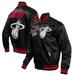 "Men's Pro Standard Black Miami Heat 2023/24 City Edition Satin Full-Snap Jacket"