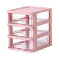 XMMSWDLA Desk Organizer Stackable Storage with 3 Drawers Stackable Drawers for Desk Storage Makeup Storage Accessories Desktop Accessories with Drawers Drawer Organizer