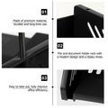 3 Tier File Rack 1pc 3 Tier Plastic File Document Rack Desktop File Holder Organizer for Office