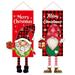 Clearance! Ongmies Christmas Ornaments Christmas Holiday Seasonal Sign Hanging Decor Christmas Decoration Hanging Santa Clus Banner Flag for Front Door Home Xmas Wall Windows Christmas Decorations Red