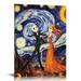 FLORID Jack Sally Jack and Sally Nightmare Before Christmas Vincent Van Gogh Starry Night Posters Home Canvas Wall Art Nursery Decor Living Room Wall Decor