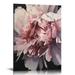 JEUXUS Floral Canvas Wall Art White Flowers Wall Picturs Prints Pink Florals Artwork for Wall DÃ©cor Painting Poster for Bathroom Art Living Room Decor-Framed Wall Art