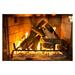 BULYAXIA 10-Piece Fireplace Logs Ceramic Logs Wood Fire Place Log Gas Heat Resistant Realistic Logs Stackable Logs Indoor or Outdoor Set