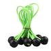 20 Pieces Shock Cord Strong Elastic Rope Ball Head Elastic Rope Awning Awning Strap Mooring Strap Strapping Tape for Outdoor Camping Tent Black Ideal for Outdoor Travel Transportation Boating