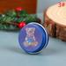 Mmucco 1Pcs 1:12 Dollhouse Miniature Christmas Cookies Biscuit Candy Gift Box Tin Box Model Home Living Scene Decor Toy