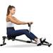 Rowing Machine Rower Ergometer With 12 Levels Of Adjustable Resistance Digital Monitor And 260 Lbs Of Load Black