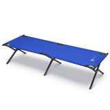 Magshion Folding Camping Cot Military Cot Portable Tent Sleeping Cot with Carrying Bag for Outdoor Hiking 660lbs Load Capacity Blue