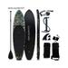 WINGOMART 10.7ft Inflatable Stand Up Paddle Board 10.7 x32 x6 w/ Premium SUP Accessories & Carry Bag Wide Stance Bottom Fin for Paddling Non-Slip Deck 1-2 Person Up to 160 kg 325cm SUP Board