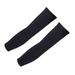 Ruanlalo Unisex Compression Fit Hand Cooling Ribbing UV Protection Outdoor Arm Sleeves Dark Grey