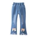 Fall Savings! 2023 Itsun Toddler Girl Jean Baby Girls and Toddler Super-Soft Stretch Denim Jeggings Toddler Girl Jean Watermelon Red 7-8 Years