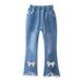 Fall Savings! 2023 TUOBARR Toddler Girl Jean Baby Girls and Toddler Super-Soft Stretch Denim Jeggings Toddler Girl Jean White 11-12 Years