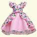 Clearance! SDJMa 2T-10T Flower Girls Pageant Party Dresses Kids Special Occasion Floral Formal Dress