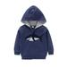 Baywell Boys Girls Hoodies Printed Toddler Boys Jacket Kids Sweatshirts Long Sleeve Hooded Shirts Shark 6-36M