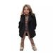 Pejock Toddler Girls Fleece Jacket Little Girls Winter Warm Sherpa Coats Baby Fashion Cute Casual Solid Color Keep Warm Fuzzy Pea Coat Jacket with Pockets for Toddler Girls (12M-5T) Clothing