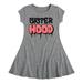 Instant Message - Paint Sisterhood - Girls Fit And Flare Cap Sleeve Dress
