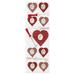 Martha Stewart Crafts Glitter Heart and Key Stickers