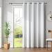 Curtainking Patio Doors Curtain Solid Blackout Curtain for Sliding Door 1 Panel 80x84 inch Long curtain White