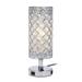 Tomshine Crystal Bedside Table Lamp Decorative Desk Light with Dual USB Charging Port Modern Nightstand Lamp for Bedroom Living Dining Room Office