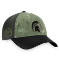 Men's Top of the World Hunter Green/Gray Michigan State Spartans OHT Military Appreciation Unit Trucker Adjustable Hat