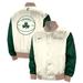 Men's Nike Cream Boston Celtics 2023/24 City Edition Courtside Premier Full-Snap Bomber Jacket