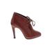 Rebecca Minkoff Heels: Brown Print Shoes - Women's Size 6 1/2 - Round Toe