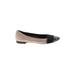 Attilio Giusti Leombruni Flats: Tan Solid Shoes - Women's Size 39 - Closed Toe