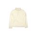 Lands' End Fleece Jacket: Ivory Print Jackets & Outerwear - Kids Girl's Size 14