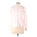 Lands' End Long Sleeve Button Down Shirt: Pink Tops - Women's Size 6 Petite