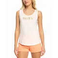 Women's Roxy Womens Losing My Mind Sleeveless Vest - White - Size: 4