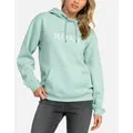 Women's Roxy Womens Surf Soaked Brushed Hoodie - Blue Surf - Size: 10/8