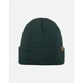 Men's Barts Mens Willes Cuffed Stretchy Beanie Hat - Green - Size: ONE size