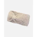 Women's Barts Womens Ginger Knitted Headband - Cream - Size: ONE size