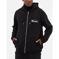 Men's Bench Mens Irving Hooded Full Zip Hoodie - Black - Size: M