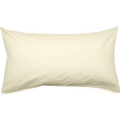 Kissenbezug JANINE "PIANO 0125", beige (creme), B:80cm L:40cm, Mako-Soft-Seersucker, Seersucker, Kissenbezüge, mit Reißverschluss, Soft-Seersucker, passend zur Bettwäsche Image