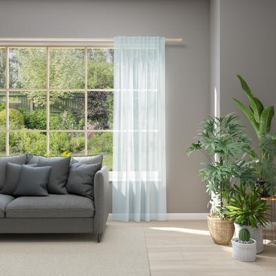 Vorhang NEUTEX FOR YOU "Allure", grau (hellgrau), B:140cm H:265cm, Jacquard, Polyester, Gardinen, Schal mit Multifunktionsband, Breite 140 cm, nach Maß Image