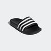 Badesandale ADIDAS SPORTSWEAR, Gr. 32, schwarz-weiß (core schwarz, cloud weiß, core schwarz), Synthetik, sportlich, Schuhe Badelatschen Pantolette