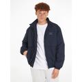 Windbreaker TOMMY JEANS "TJM TONAL FLAG JACKET" Gr. M, blau (dark night navy) Herren Jacken Windbreaker